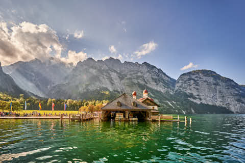 Gemeinde Schönau Landkreis Berchtesgadener_Land Königssee Anlegestelle St. Bartholomä (Dirschl Johann) Deutschland BGL